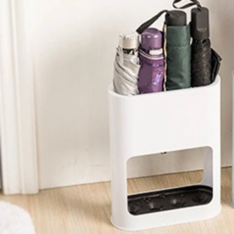 

Цельная стойка для хранения зонтов, стеллаж для хранения зонтов, креативная стойка для зонтов, белая домашняя полка, настенное ведро для зонтов