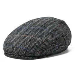 JANGOUL gorro plano irlandés para hombre, gorro de lana Tweed Gatsby Newsboy, gorro informal de espiga, sombrero de hiedra