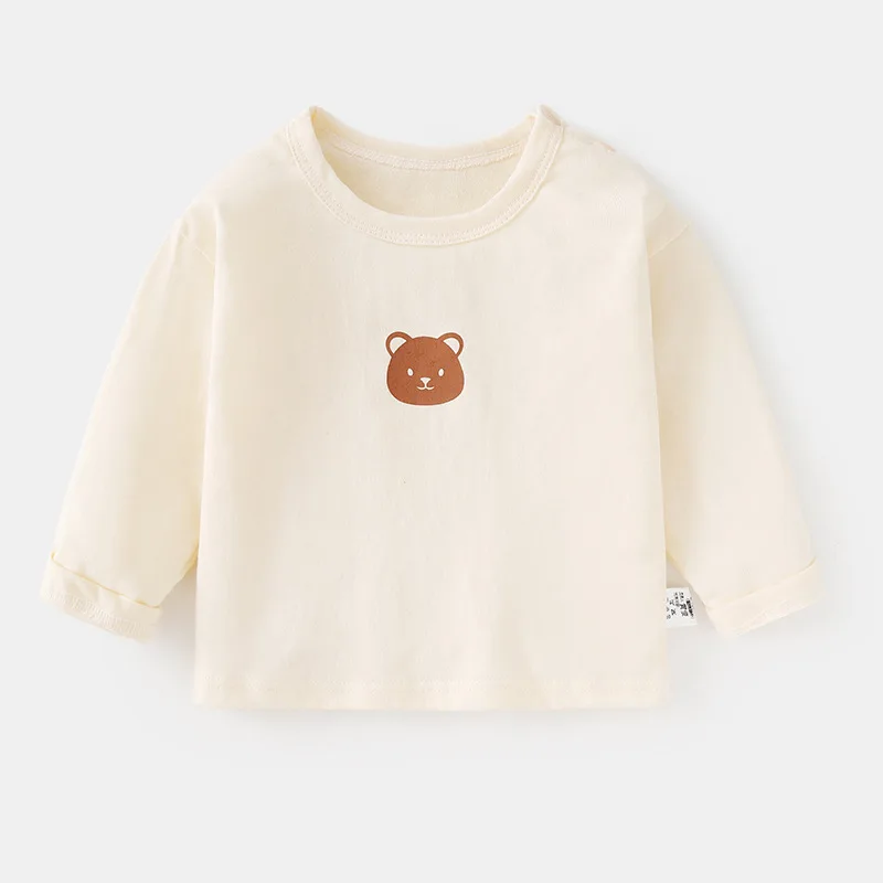 Baby Clothes Casual Long Sleeve T-shirt Autumn Dress Spring and Autumn Kids Top Kids Bottom Shirt New Style