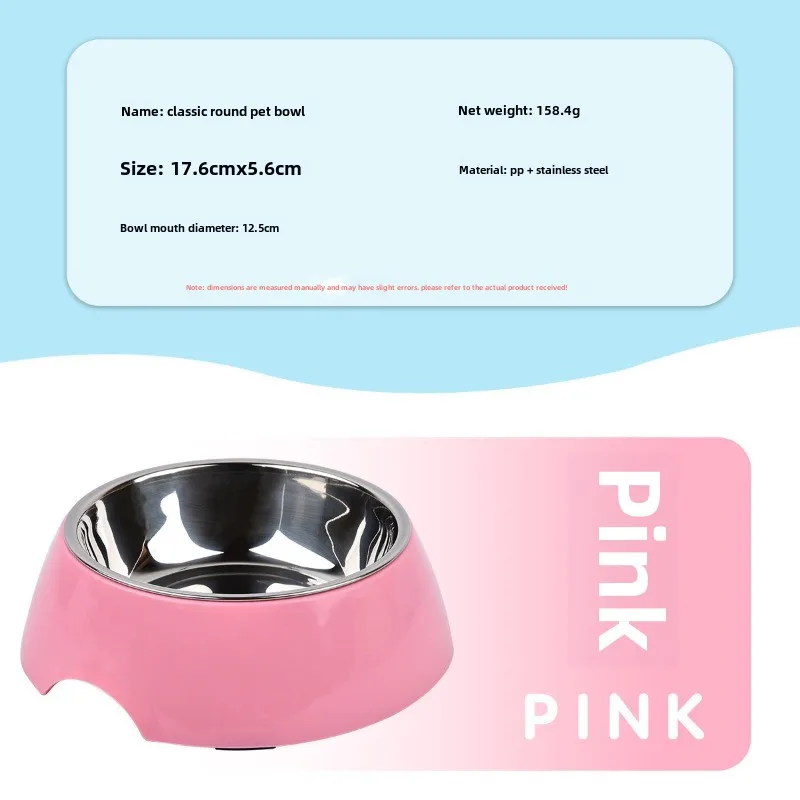 Stainless Steel Dog Bowl Small Round Food Set Cats Dogs Pet Supplies Feeders Bowl Easy To Clean Products Accessories Cat Bowl