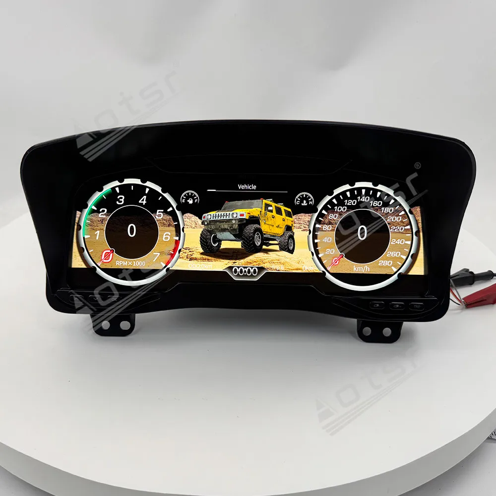 

12,3-дюймовая цифровая приборная панель LCD для Hummer H3 2005-2010: обновление 2025 года, спидометр, одометр, дисплей приборной панели