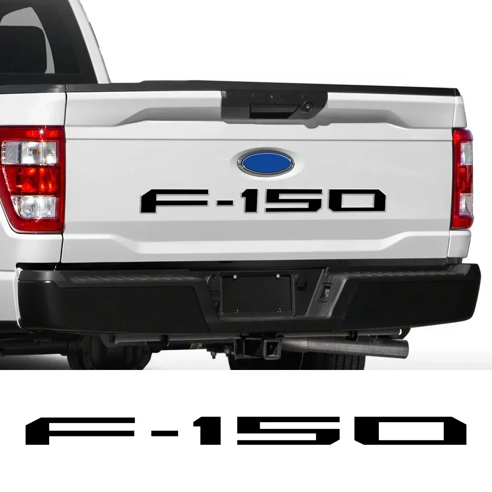 3D Transparent Raised Acrylic Tailgate Emblem, Self-adhesive Rubber Decor Accessories for Ford F150 Pickup