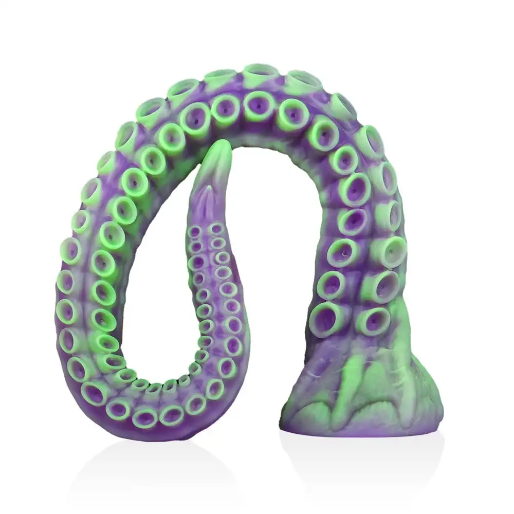 Nothosaur Tentacle Dildo Realistic Octopus Silicone Sex Toy Adult Fantasy Masturbation Tool with Dildo Holder Fake Penis