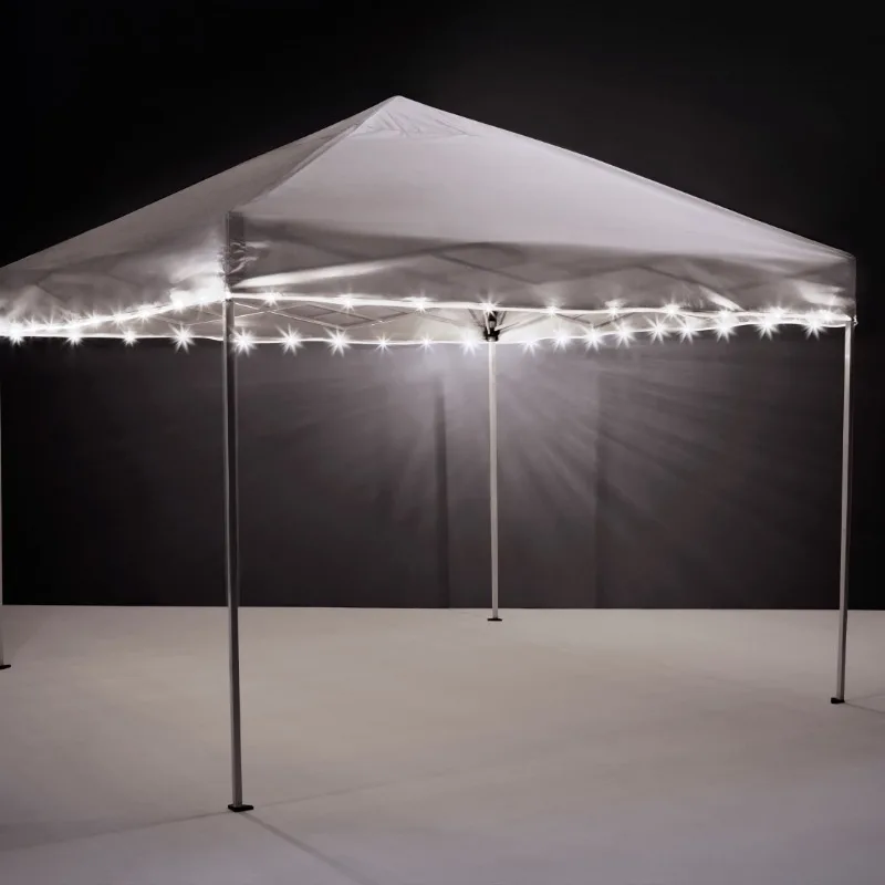 CanopyBrightz LED Light String for Outdoor Canopies, Battery Operated, White