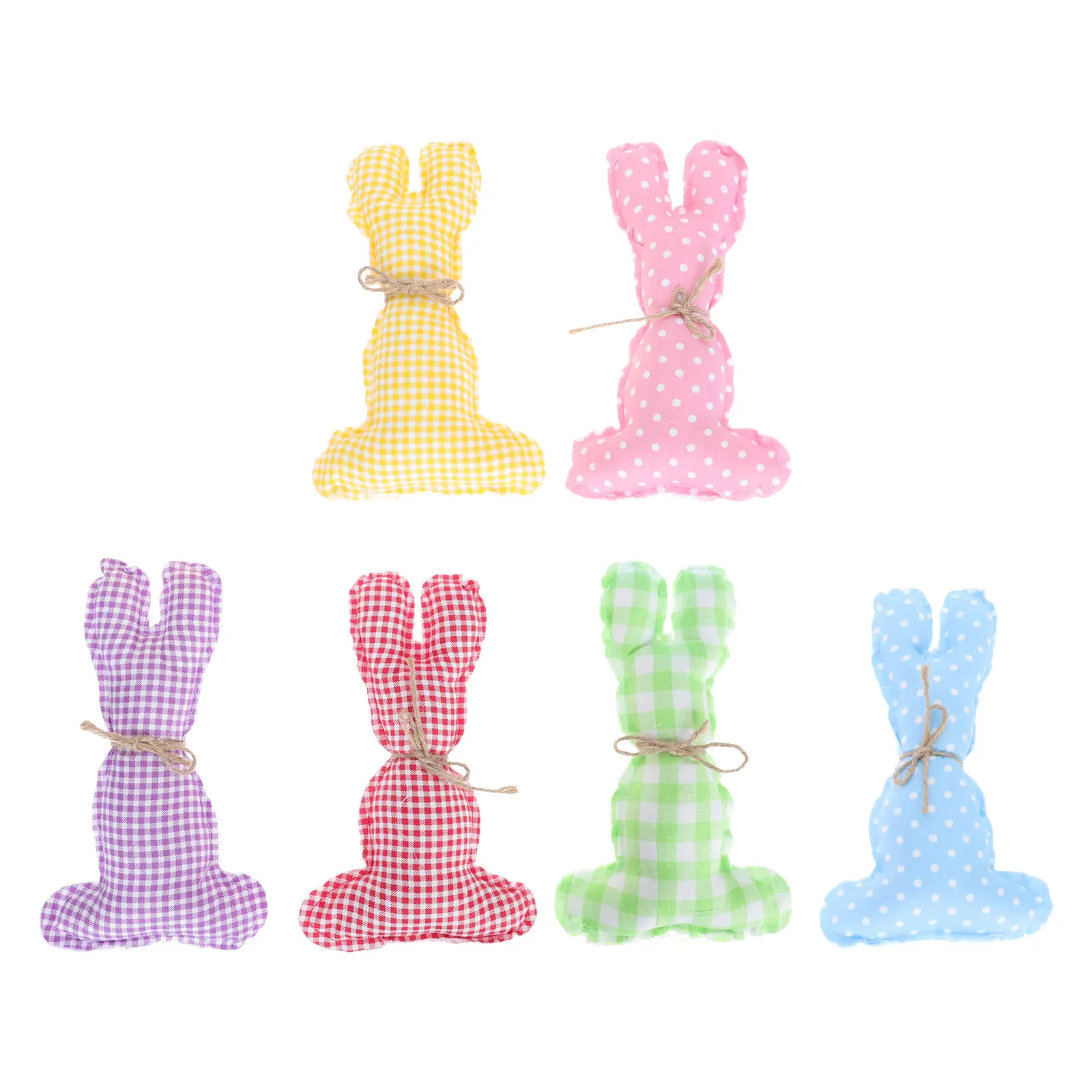 

Cute Bunny Easter Decor Cloth Rabbit nament Stuffed Cotton Accessories Festival Elements Home Decor Easter Theme