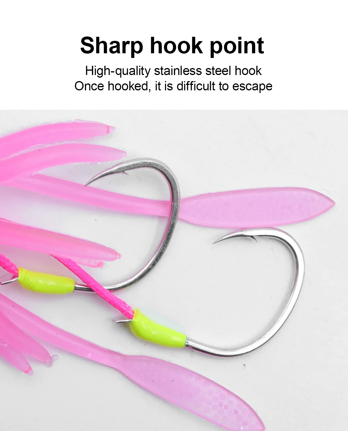 ZYZHE Meeresangel-Hybrid-Jig mit Doppelhaken 100G 150G 200G Tiefsee-Angelhaken für Thunfisch, Zackenbarsch, Schnapper – Detail 9