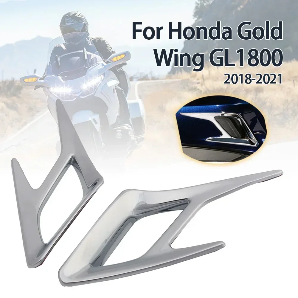 Motorcycle Fit For Gold Wing GL 1800 Tour DCT Airbag GoldWing GL1800 Accessories Front Fender Vent Trim Air Inlet Cover 2018-Up