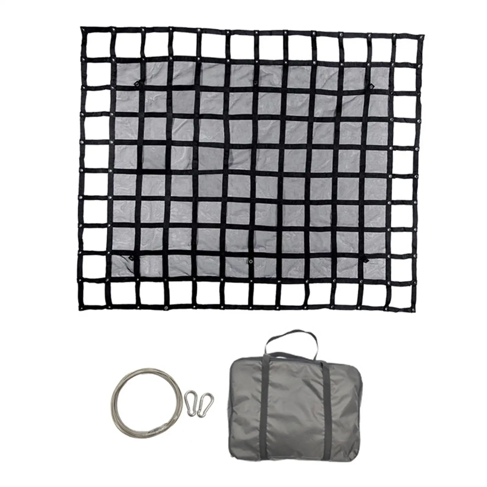 

Прочная сетка из ПВХ для кузова грузовика, противоскользящая сумка-органайзер, автомобильный багажник, простая установка для безопасной перевозки грузов на задней части внедорожников и пикапов