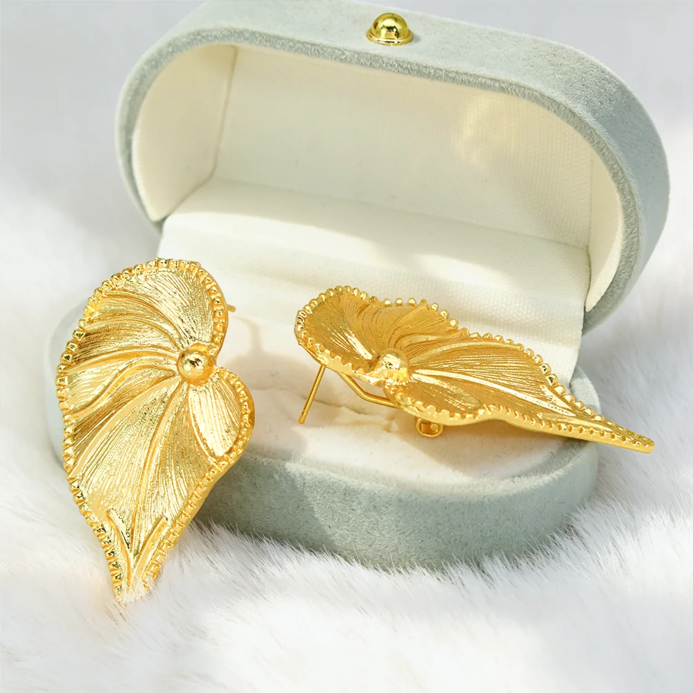 YTJX 여성을위한 빈티지 골드 컬러 잎 귀걸이 레트로 - Women Fashion Jewellery 리뷰 및 가격