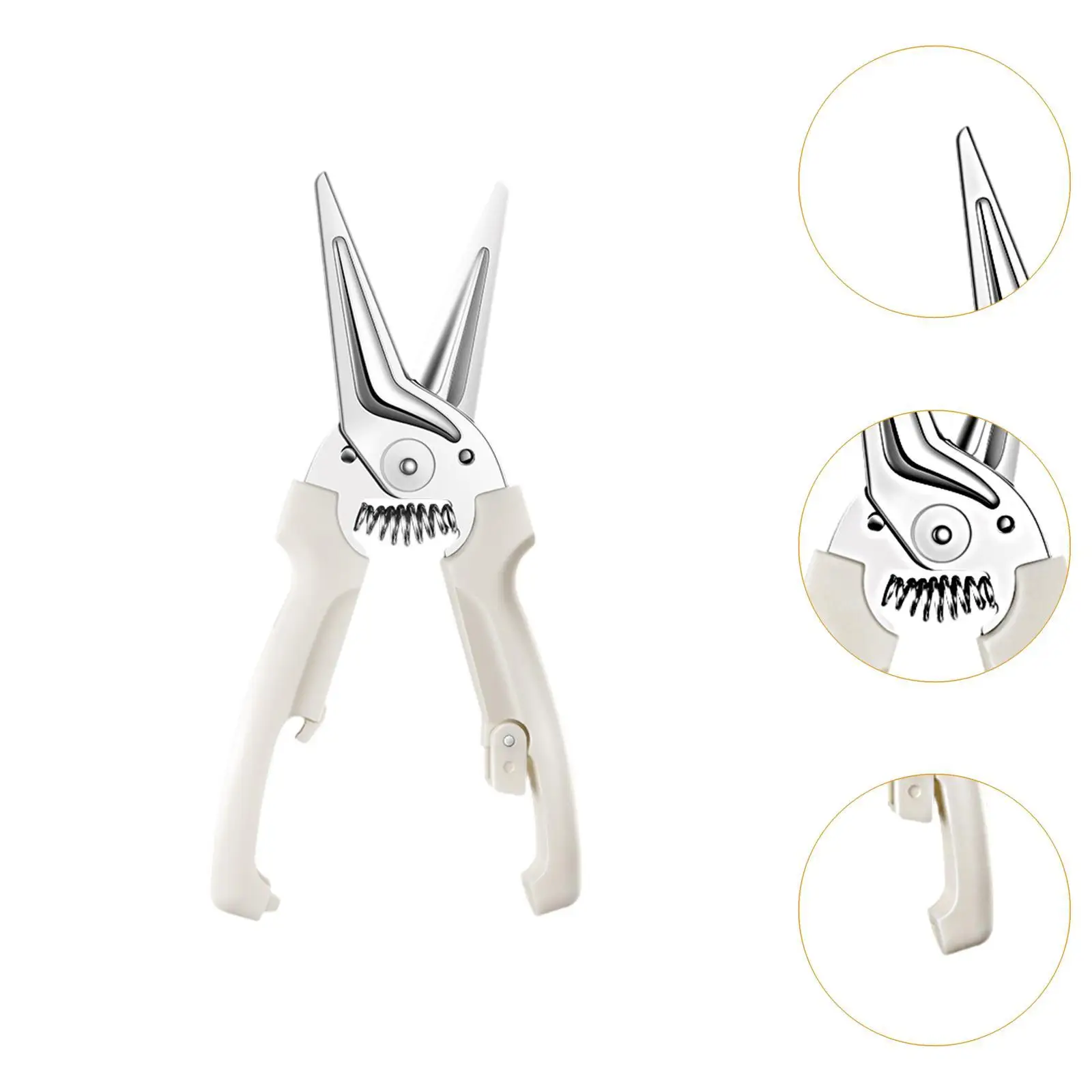 Kitchen Shear Portable Easy Clean Comfortable Handle Stainless Steel Poultry Shear for Turkey Seafood Meat Packaging Vegetables