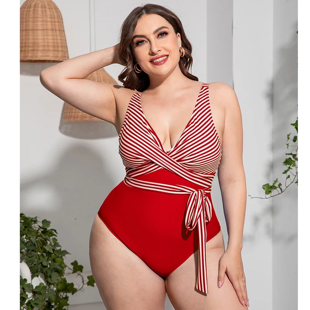 

Women's oversized swimsuit, elegant bikini set, sexy swimsuit, chubby, one piece at a time