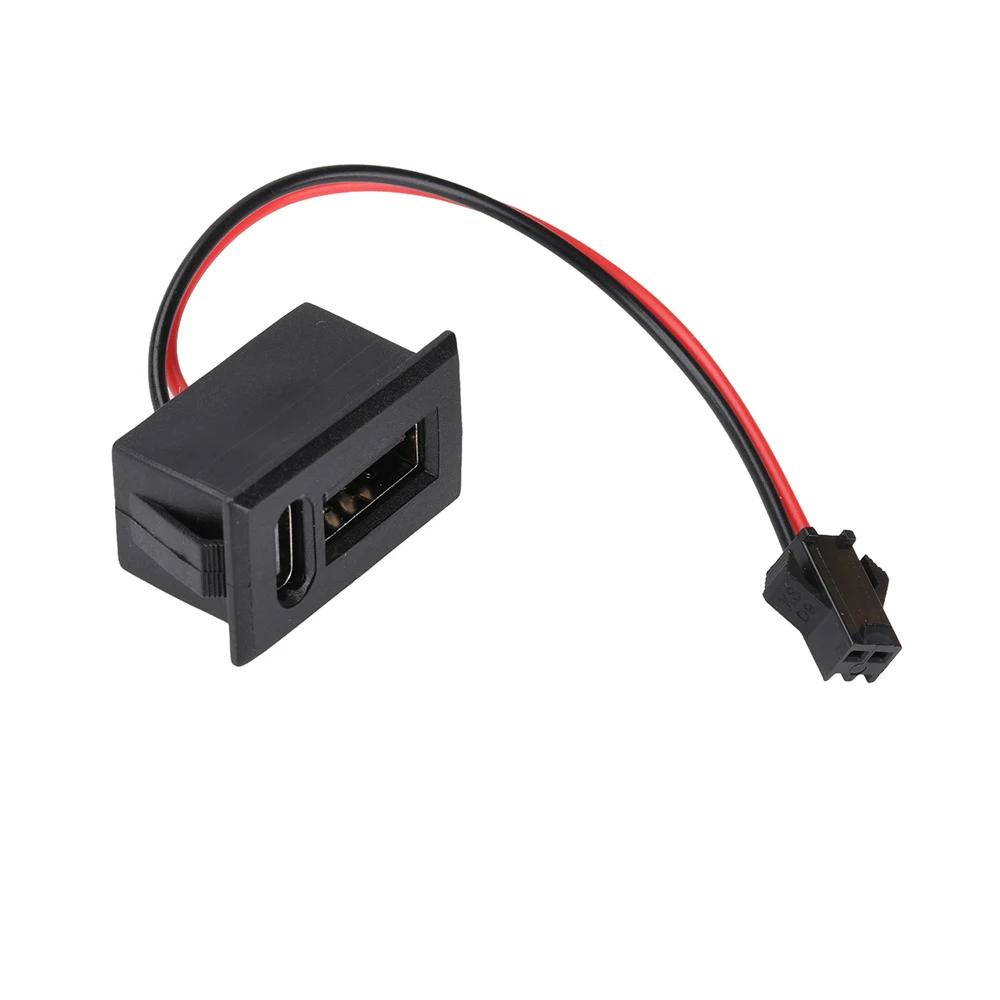 

Автомобильный двойной USB-разъем Type-C, гнездо питания, 30В 1.5А, порт быстрой зарядки, адаптер для авто, грузовиков, лодок, мотоциклов