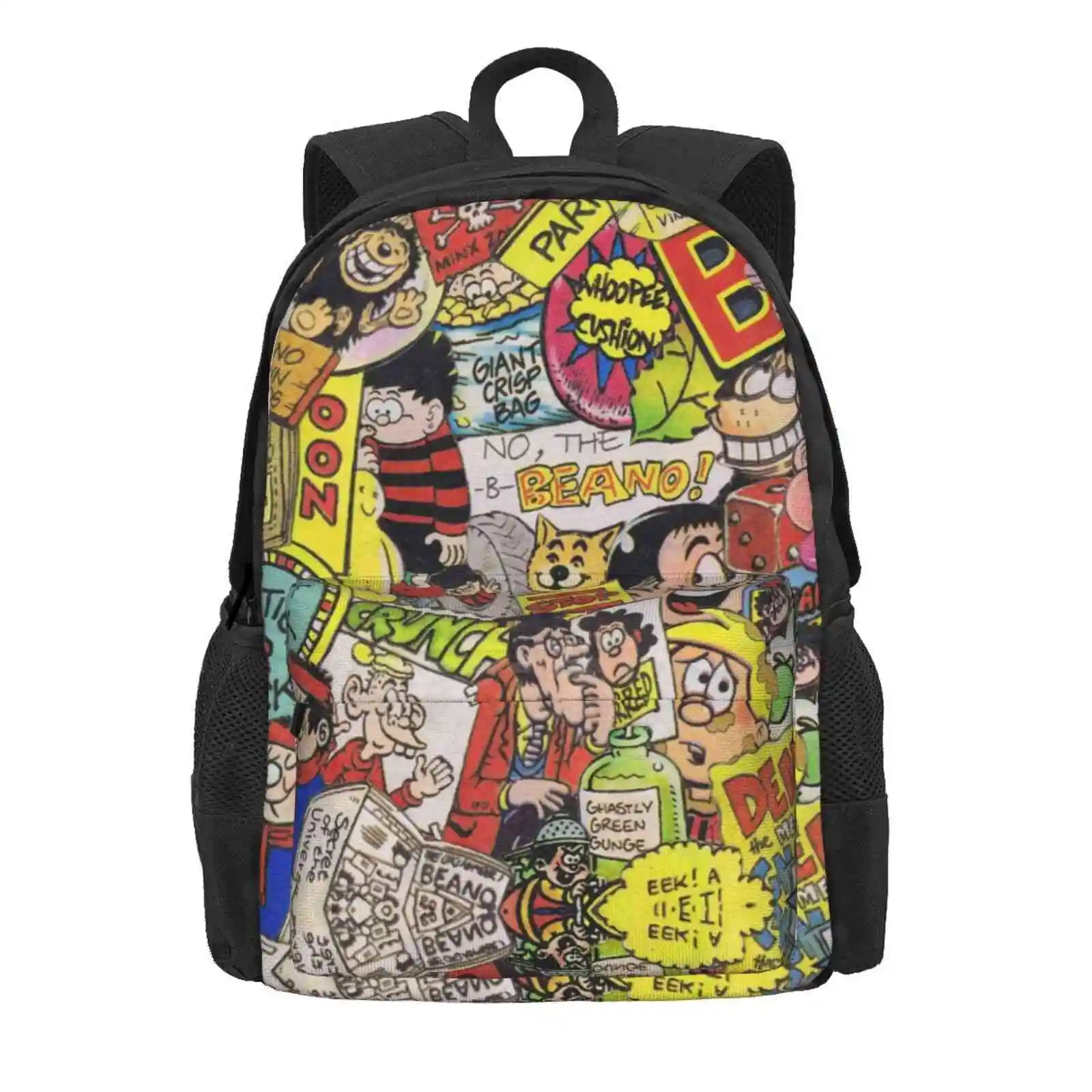 Beano Hot Sale Schoolbag Backpack Fashion Bags Beano Collage Dennis The Menace Comic Annual Animals Kids Characters Cartoon