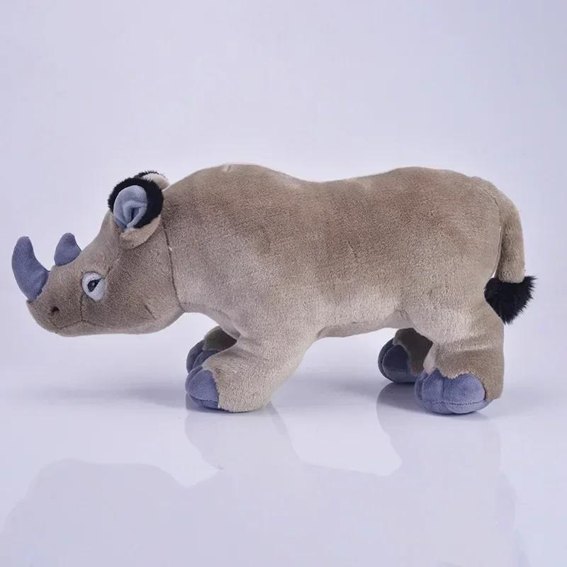 [Funny] 50cm Simulation Lifelike rhino Plush Toys cute Soft rhino Stuffed Animals doll Toy Birthday Christmas Gifts For Kids