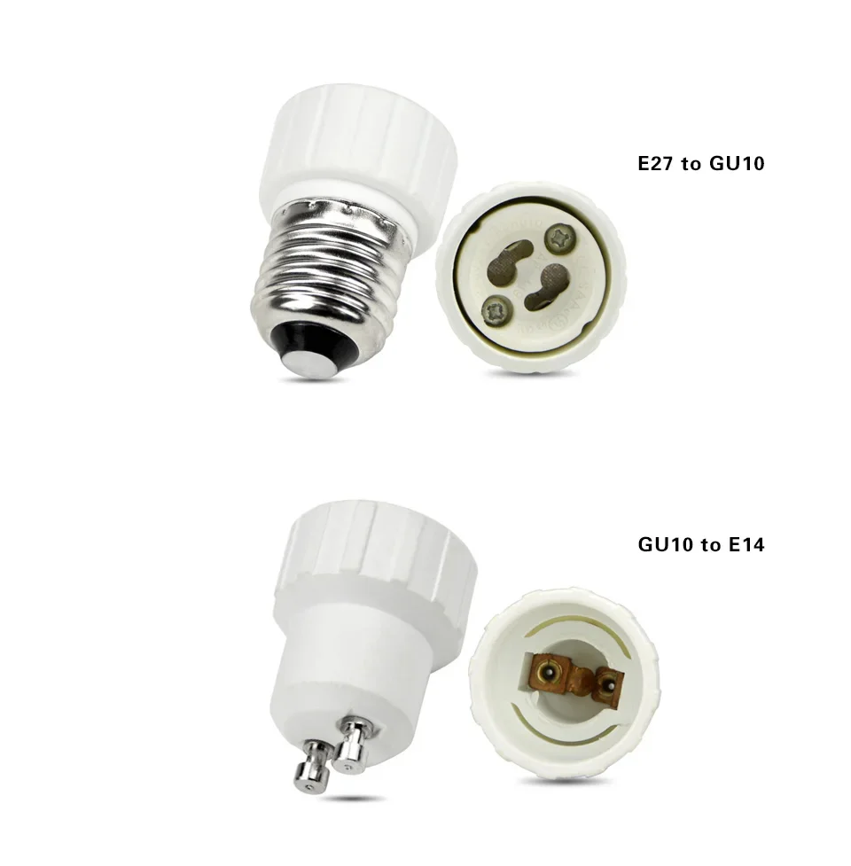 1 pz Gu10 E12 E14 E26 E27 G24 B22 a prova di fuoco LED CFL portalampada convertitore presa di luce lampadina Base Splitter adattatore di estensione