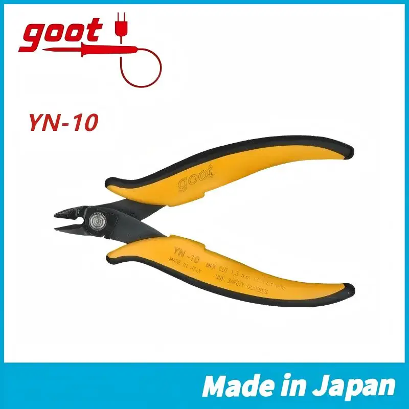 JIS GOOT YN-10/11/12/13/14/15 Precision Pliers - Flat Blade Electrician Tool for Cutting Component Leads, Copper Wires