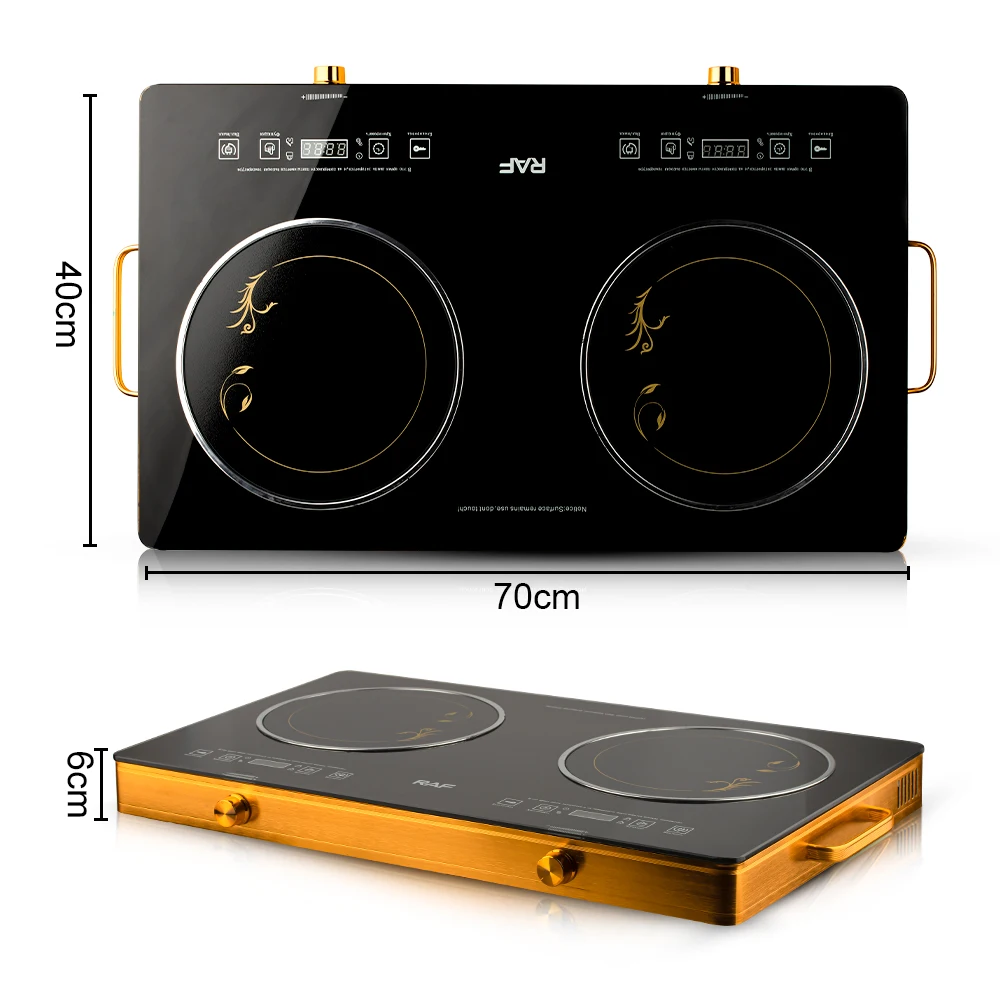 Electric Stove Cooker Hot Plate Portable Double Burner Infrared Cooker Touch Control Heating Infrared Cooker