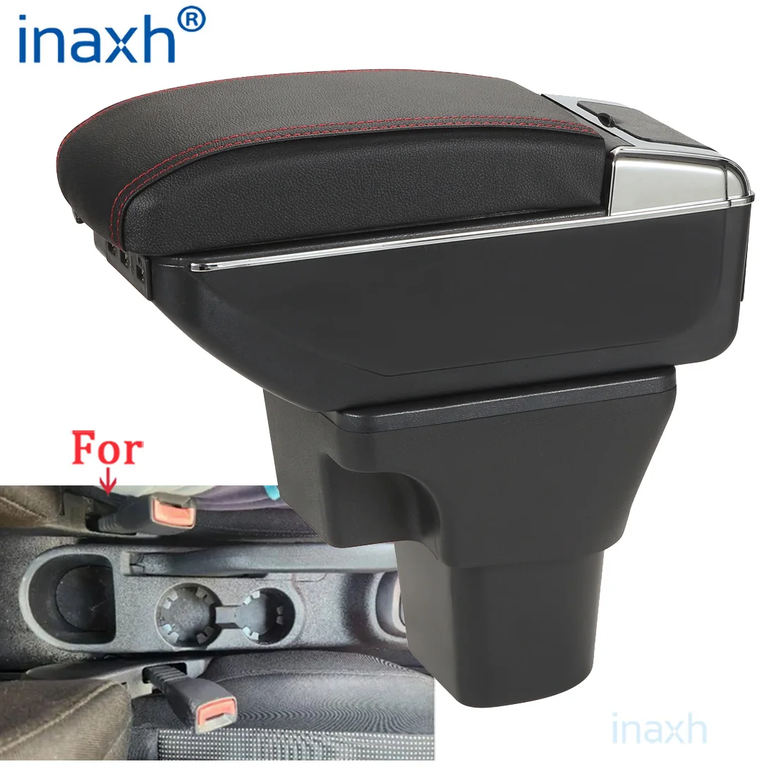 

For Hyundai Accent Armrest Box For Hyundai Accent Verna Car Armrest Storage box Interior parts detail Simple installation