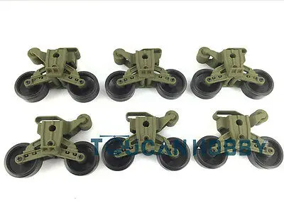 HENG LONG 1/16 RC Accessories USA M4A3 Sherman RC Tank 3898 Plastic Road Wheels Spare Parts RC Toys Model TH00455