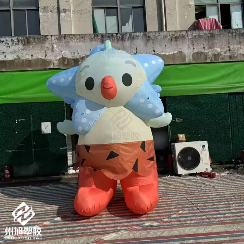 

Inflatable dolls with blowers, used as promotional decorations for large-scale outdoor square events
