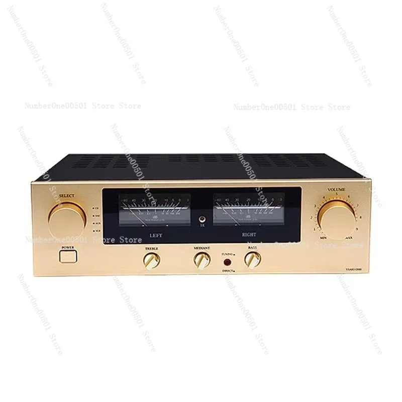 E800 HiFi Integrated Amplifier High Fidelity Tube Sound Gold Sealed Transistor Home Audio Balanced Power Amp