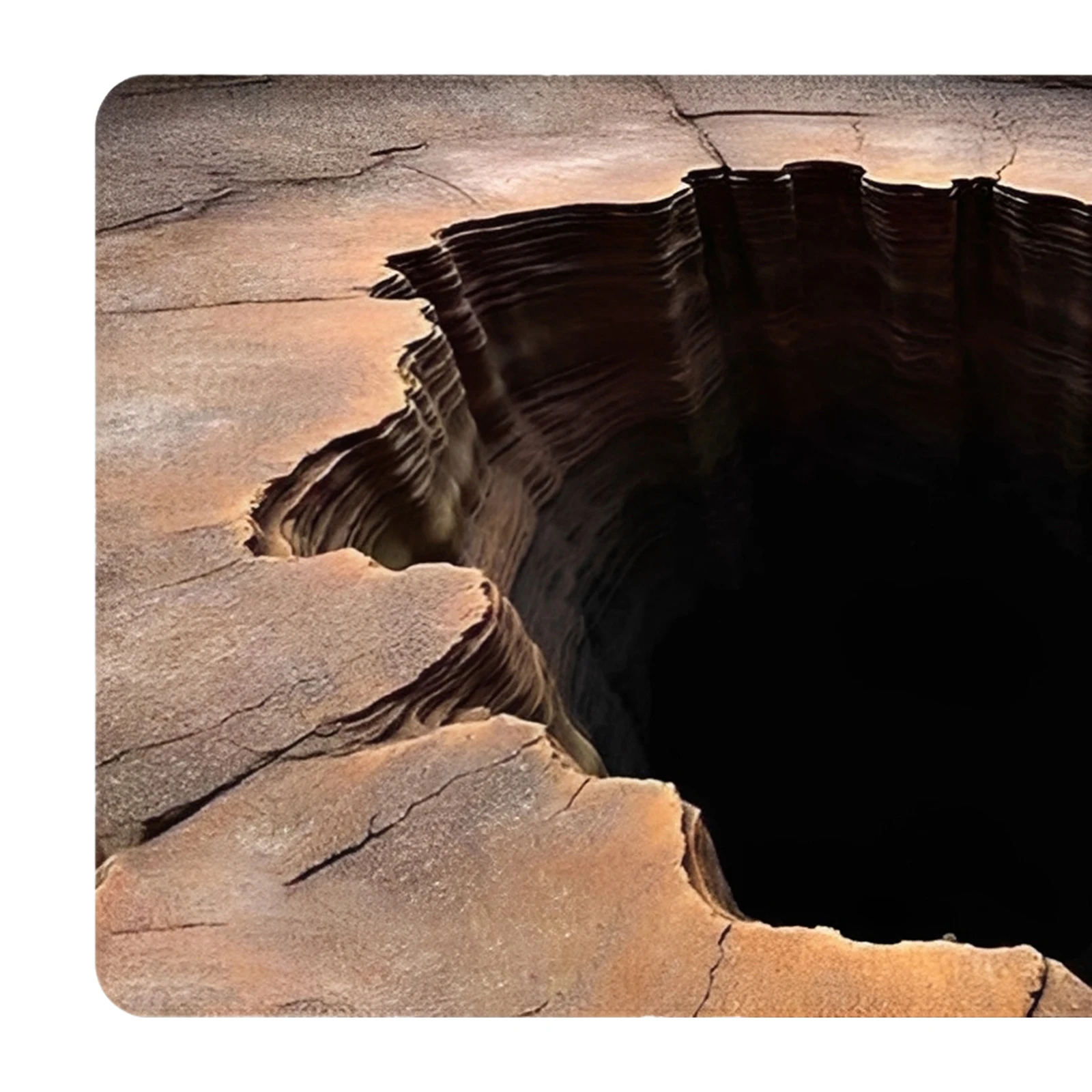 3D Rug Square Rug Big Crack Rug Deep Hole Rugs Illusion Rug Huge Crack Rug Optical Illusion Rug Water Rug 3D Look Crack Rugs