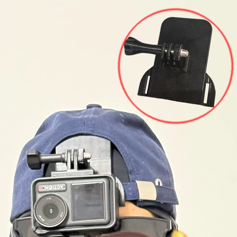 1PC First-Person View (FPV) Action Camera Hat Mount Base for Airsoft/Wargame/Tactical Gameplay Compatible with DJI Action4/GoPro