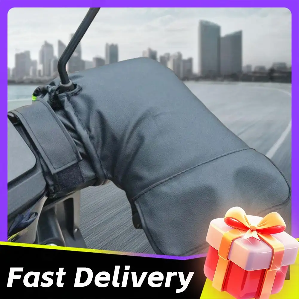 

Electric Heating Handlebar Gloves Waterproof Cycling Hands Warmer Gloves 3 Levels Setting Reflective Snowmobile Bike Accessories