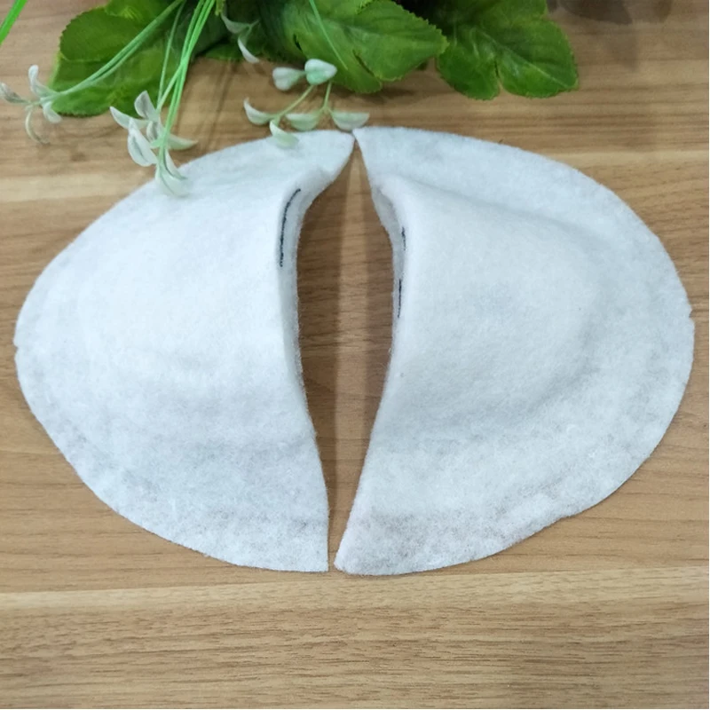 Wholesale 10-100pair Large White Soft Pad Shoulder Padding Cotton Shoulder Pad Blazer/Tshirt Clothes Windbreaker Sew Accessories