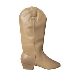 Wedopus Customized Color Line Dance Boots for Professional Stage Performance PU Dancing Boots for Women Suede Sole 4CM Heel