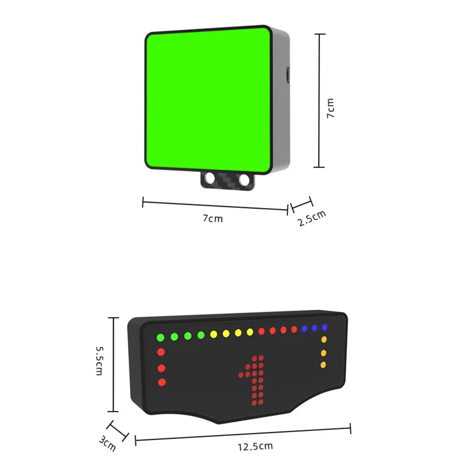 For Logitech Thrustmaster Fanatec Simulated Racing  Dashboard Gear Position Speed Lamp Semaphore Dot-matrix LED Lamp Lights