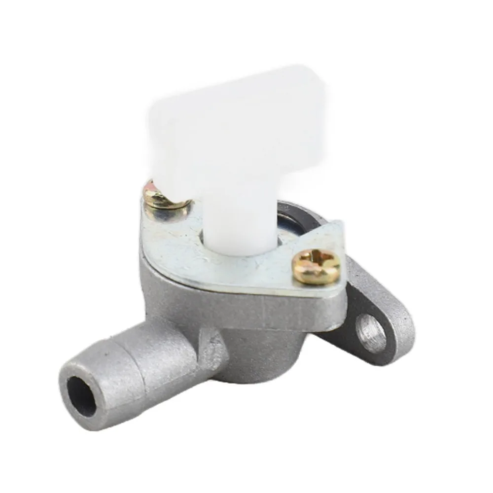 Aluminum Fuel on Off Switch Black White 47/49cc Motorcycle Fuel Valve Control Valve 2 Stroke Engine Carburetor Fuel Tap
