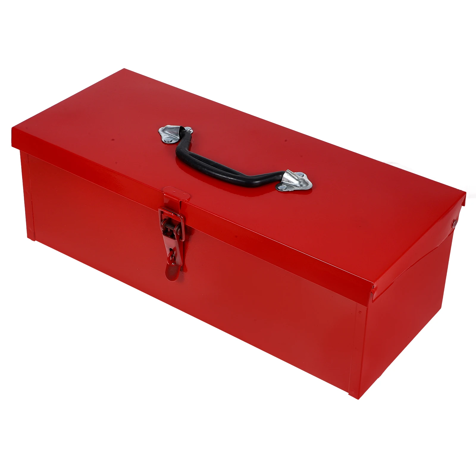 1pc caixa de ferramentas à prova dwaterproof água metal vermelho dobrável com tampa pequeno ao ar livre leve durável resistente ao choque recipiente portátil para