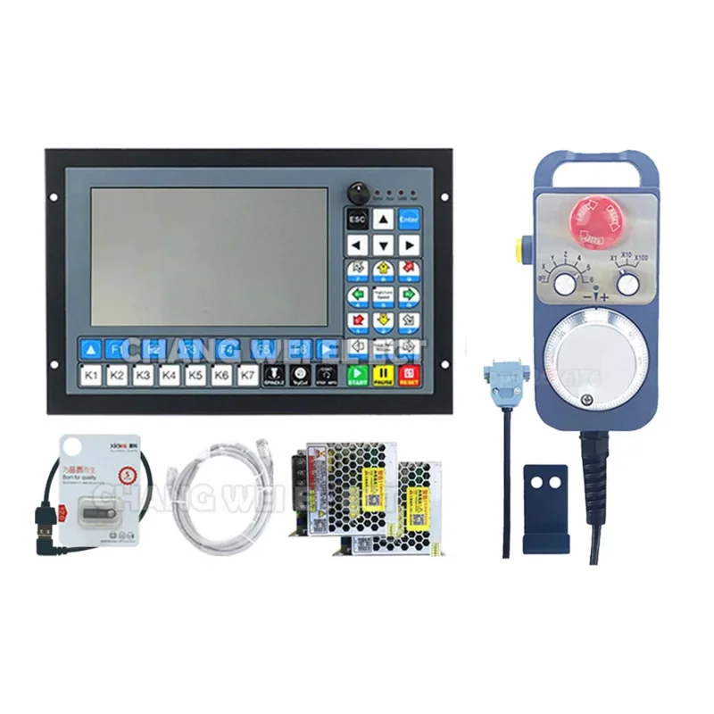 ใหม่ Update Ddcs-Expert/M350-3/4/5 แกน Cnc ออฟไลน์ Controller 1Mhz รหัส G ล่าสุด Mach3 Handwheel Mpg 75W24Vdc