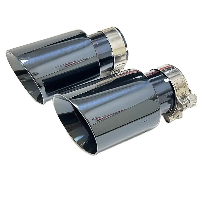 CARS attachment Exhaust pipe Stainless steel Titanium black tail-throat horn outlet large diameter 89mm 101mm 114mm size