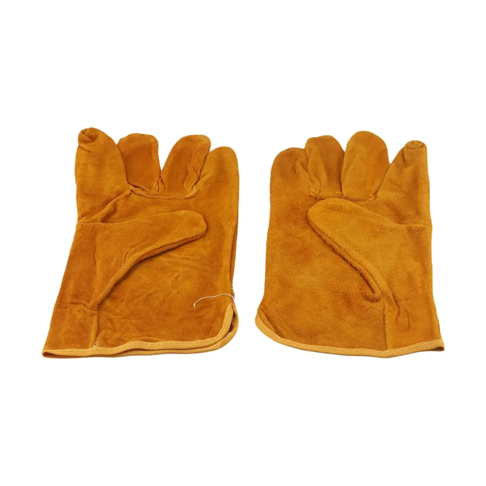 Guantes de soldadura de piel de vaca para trabajo de automóvil, resistentes a las llamas, totalmente forrados, guantes protectores de piel de vaca de alta calidad