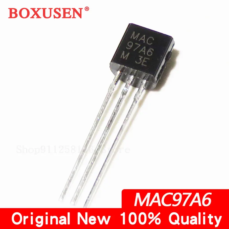 50pcs MCR100-8 MCR100-6 MAC97A8 MAC97A6 TO-92 Bidirectional Thyristor Transistor