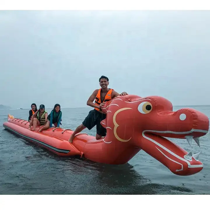 Water Toys Inflatable Towables Inflatable Dragon Float Boat Banana Boat Ride