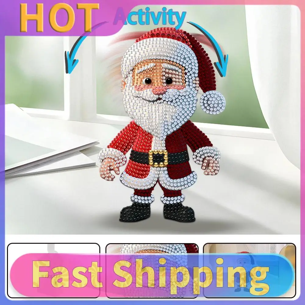 

Новогодний акриловый набор для алмазной вышивки с качающейся головой, настольные украшения из акрила для декора дома и офиса