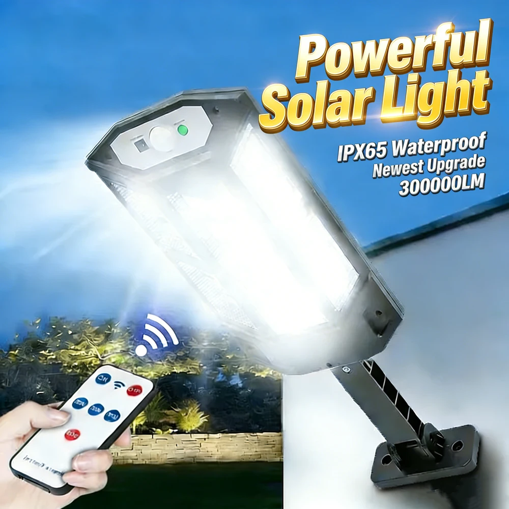 LED IP65 Waterproof Solar Light with 3 Modes Outdoor Sunlight Motion Sensor 3 Modes Garden Wall Courtyard Garage Outdoor Lights