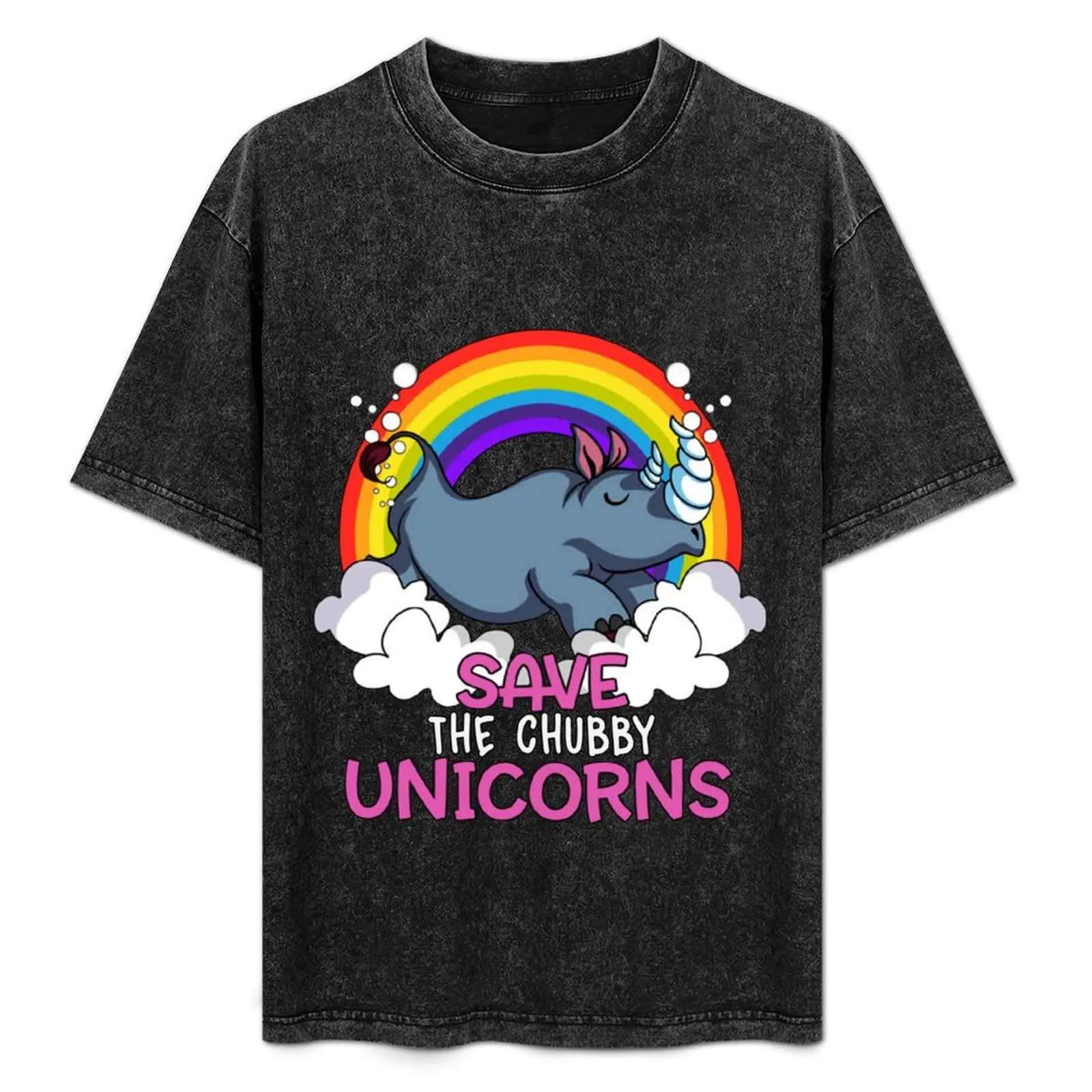 

Save The Cubby Unicorns T-Shirt Work Style Casual T-Shirt