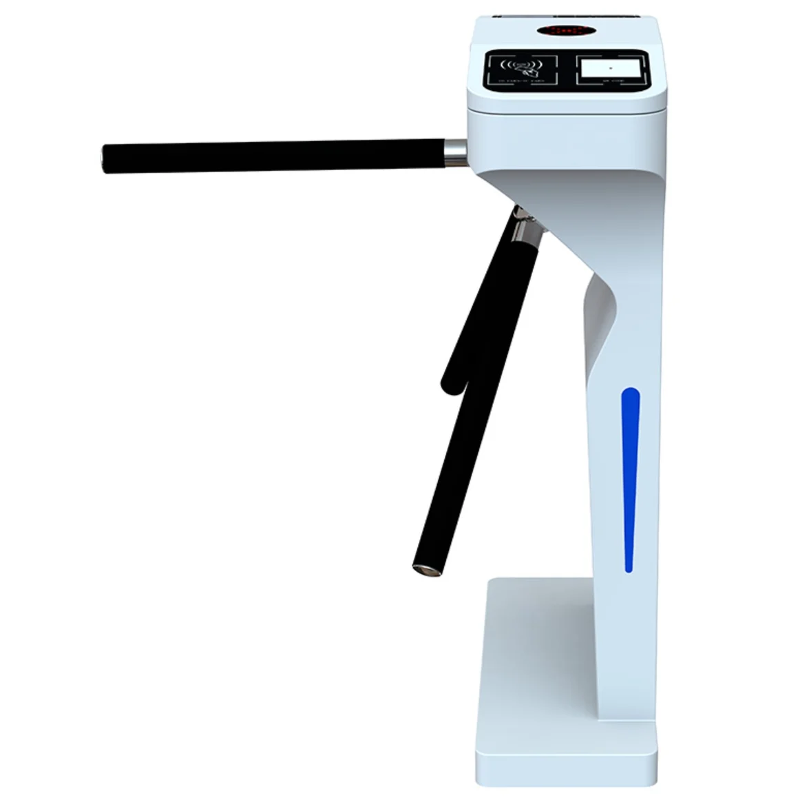 Smart Tripod Turnstile 304 Stainless Steel RFID Card QR Code Access Control Anti-Tailgating for Gym