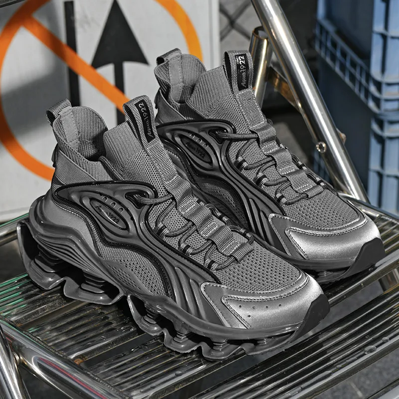 

Men's shoes 2025 new spring and autumn sports shoes, durable and lightweight running shoes, breathable for teenagers, middle sch