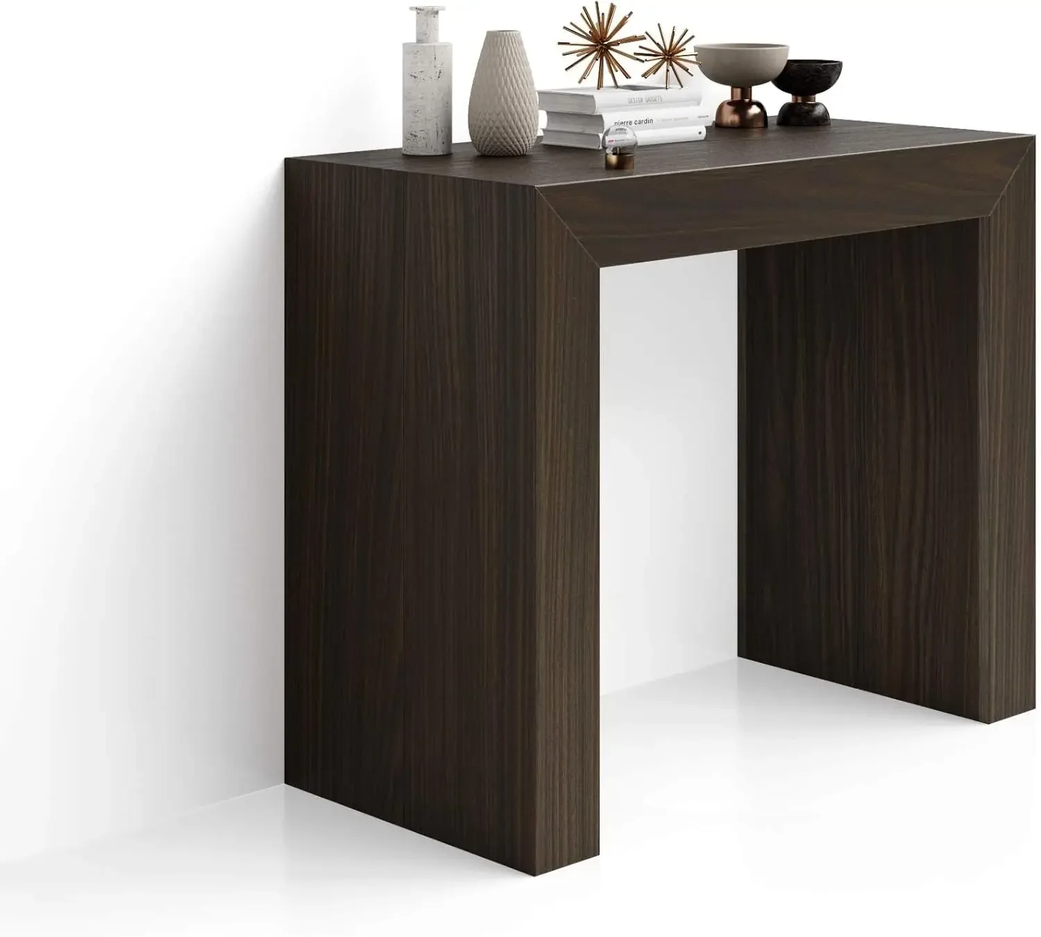 

Angelica Extendable Console Table, Dark Walnut, Made in Italy