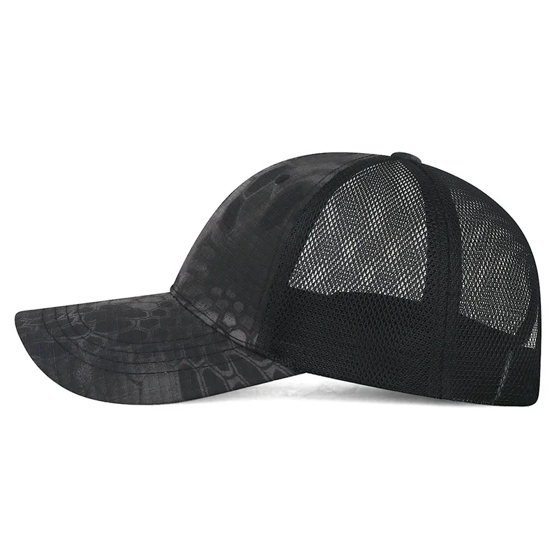 FS Fashion Snake Print Summer Baseball Cap Army Green Breathable Mesh Trucker Hat For Women Outdoor Men Tactical Hats Bone 2026
