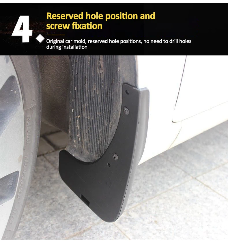 

For Lynk & Co 07 EM-P Accessories 2024 2025 2026 Car Mud Flaps Mudguards Splash Guard Front Rear Fender Mudflaps Car Accessories