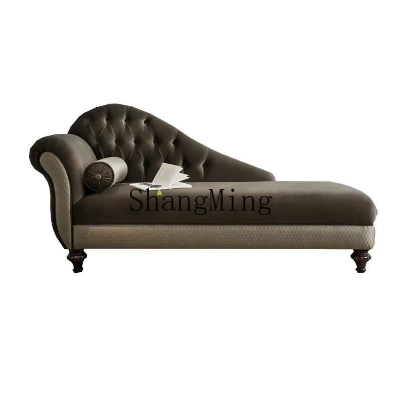 

ZYH light luxury fabric living room single recliner bedroom balcony modern simple leisure sofa