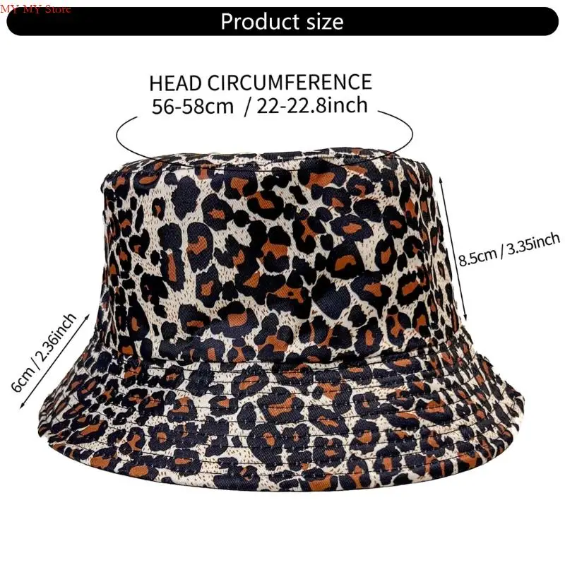 N1HE قبعة دلو مزدوجة الجوانب مع قبعة مطبوعة على شكل حيوانات تحجب الشمس للنساء، قبعة مرنة قابلة للطي، ملحقات مهرجان الموسيقى
