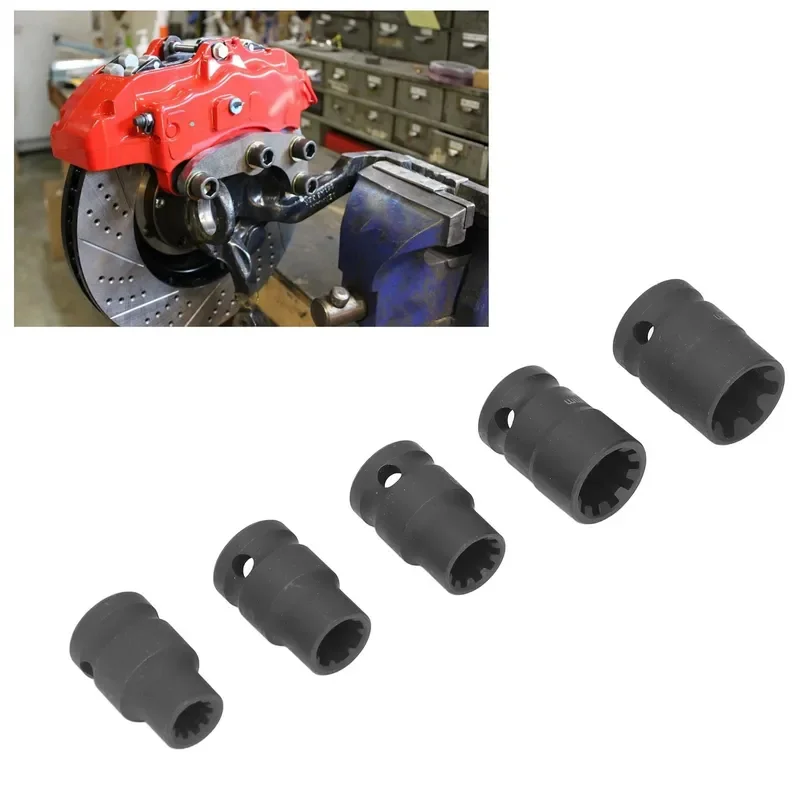 for Porsche 5-Piece 1/2 Brake Caliper Sleeve Set Guide Pin Boot Repair Kit Auto Maintenance Tool Long Life