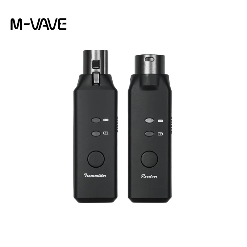 

M-VAVE WP-7 2.4Ghz Wireless Microphone Transmitter Receiver Plug-on XLR Microphone Wireless System